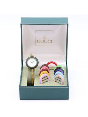 Gucci Change Bezel 11 12.2 Quartz White Dial Watch
